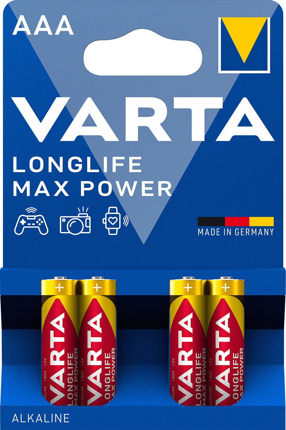 4 Piles LongLife VARTA AAA Max Power Alcaline - 3