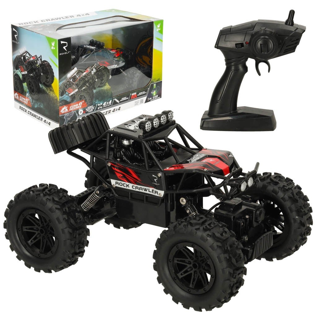 Camion RC FPV Avec Caméra Réglable – Écran 2,4″ – 2 Vitesses – Tout-terrain – Carte SD 4Go Incluse – Débutants
