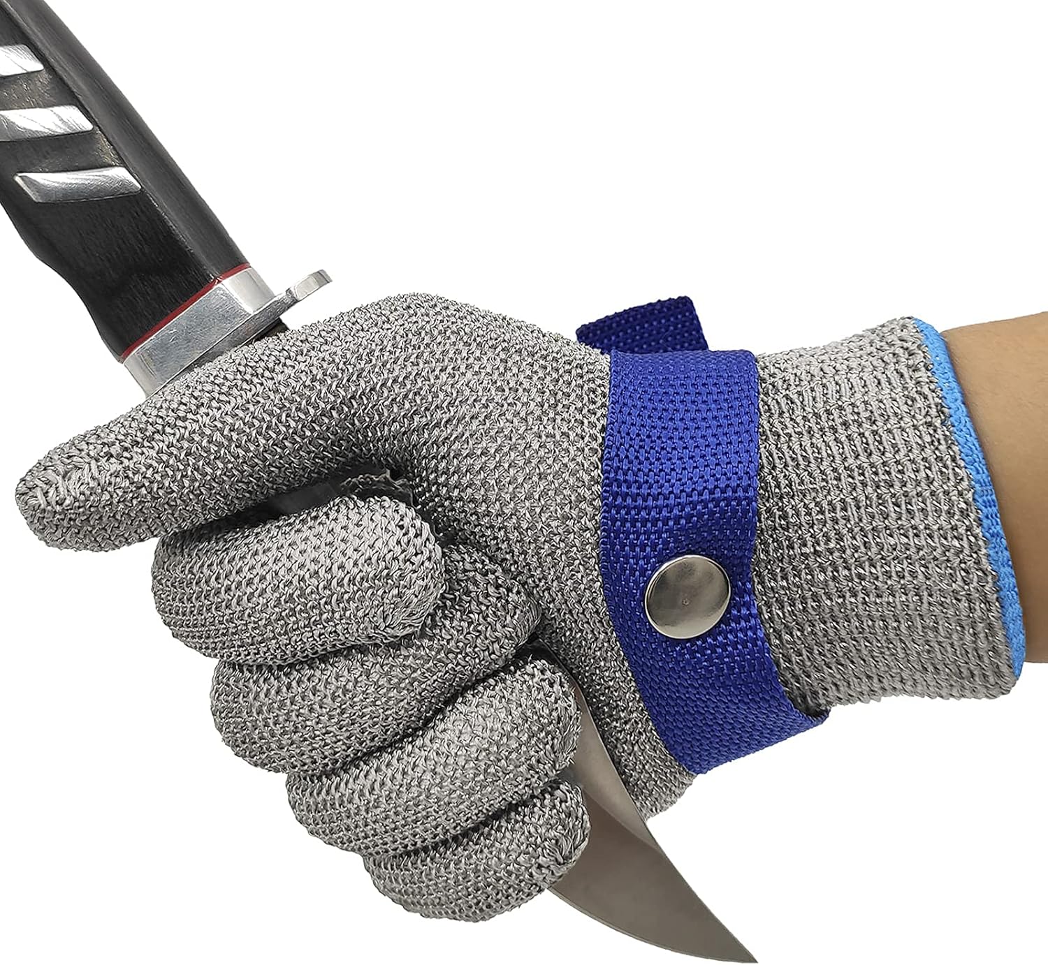 Gants métalliques résistants aux coupures, durables et antirouille pour la transformation de la viande et la découpe des aliments (XL) - 2