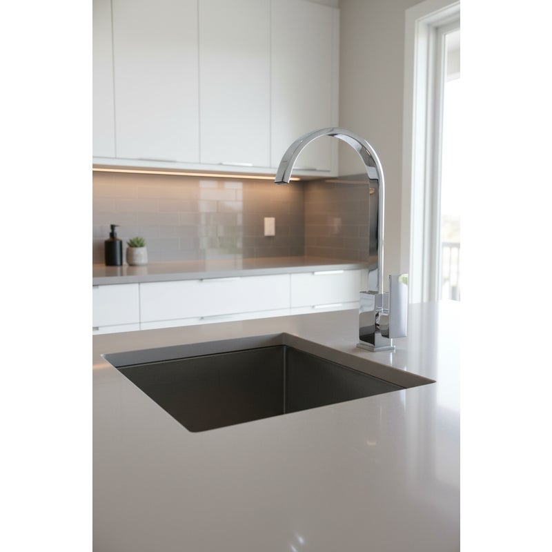 Zestaw baterii łazienkowej o nowoczesnym, kwadratowym designie z korkiem click-clack w zestawie – BATERIA ZLEWOZMYWAKOWA KUCHENNA