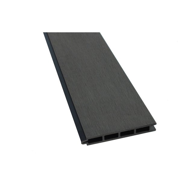 Lame clôture bois composite Larko L176cm/l14.8cm/E21mm - Gris anthracite