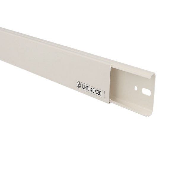 Goulotte lectrique PVC 40 X 20 Mm KOPOS Leroy Merlin Goulotte lectrique PVC 40 X 20 Mm KOPOS Leroy Merlin