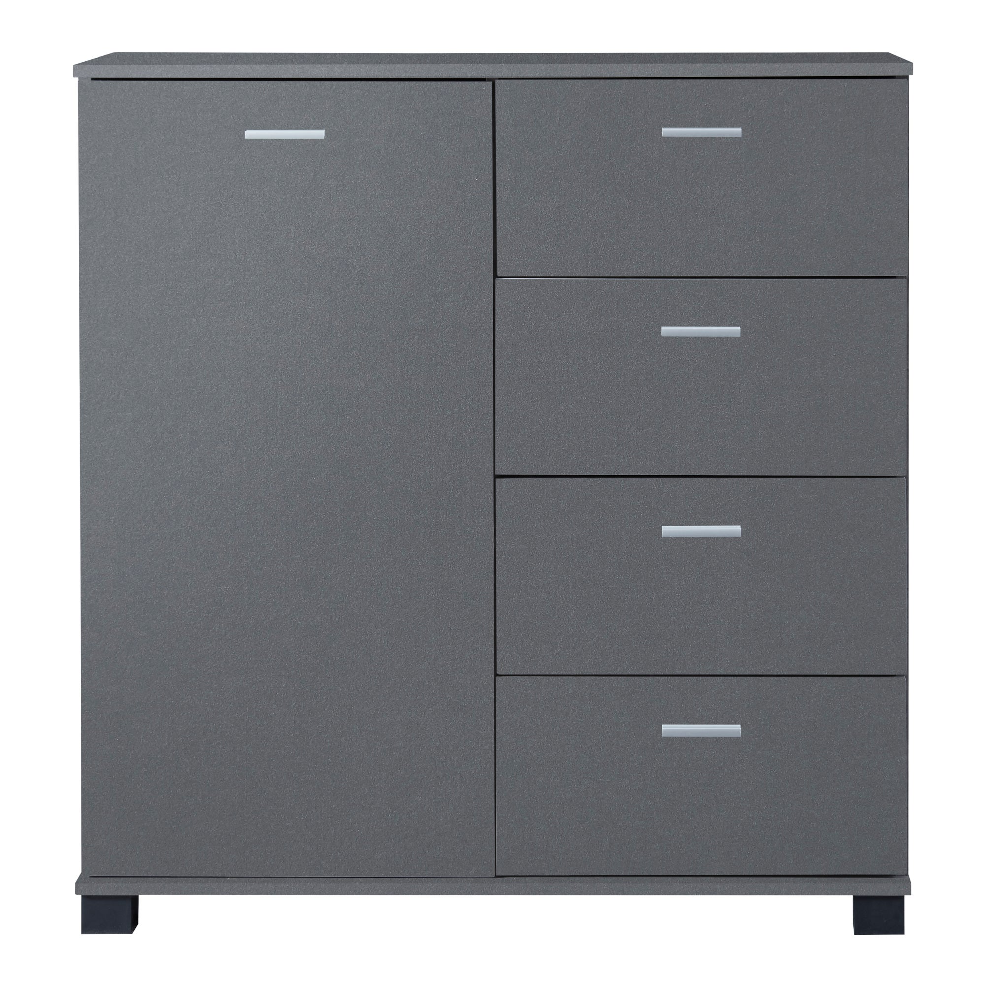 Commode Döbritz 84 x 80 x 28 cm gris foncé [en.casa] - 5