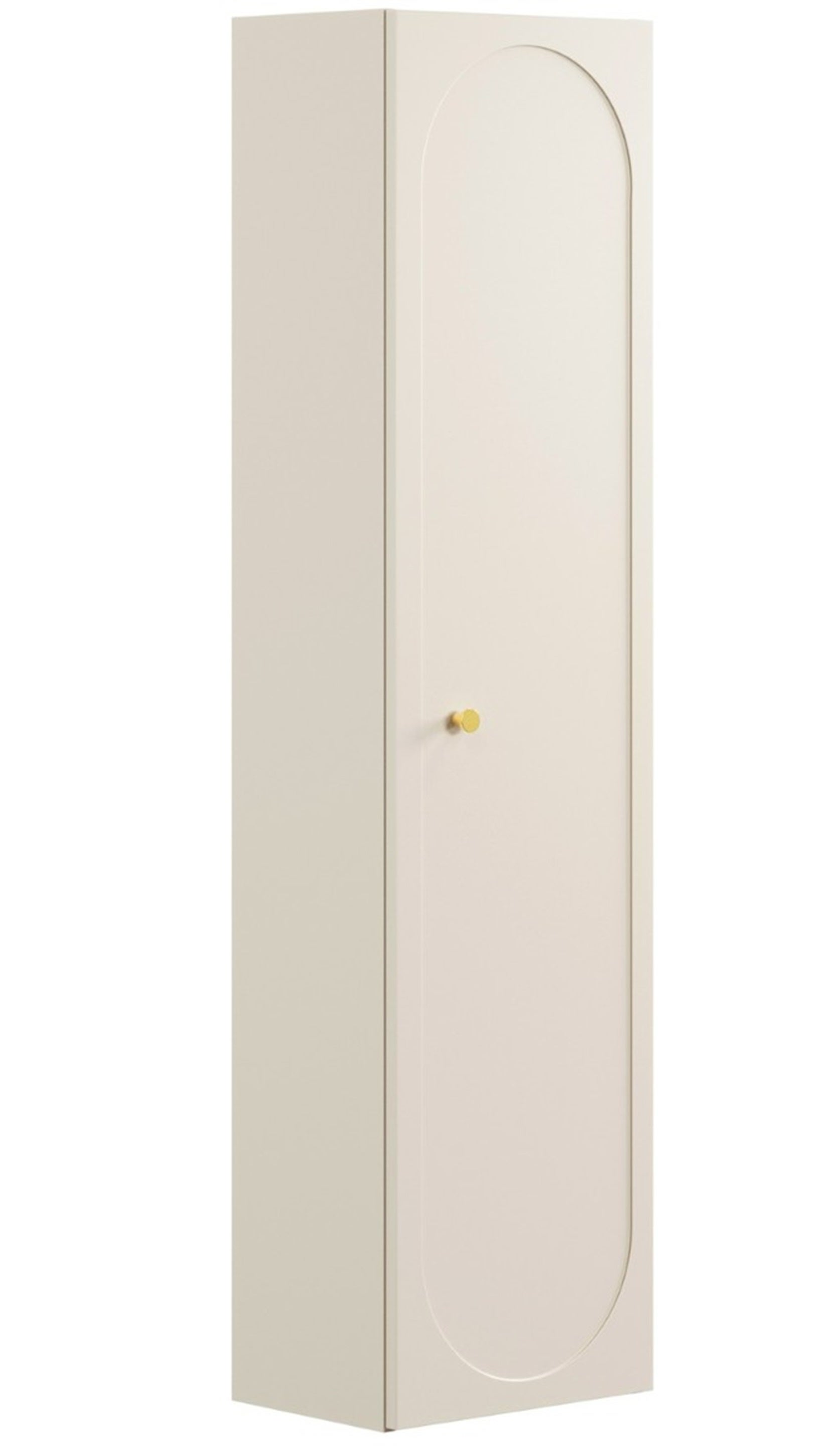 Słupek łazienkowy Donna Sand 140 cm beżowy frezowany MDF wiszący