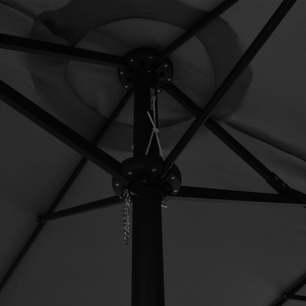 Parasol d'extérieur poteau en aluminium 460x270 anthracite - 2