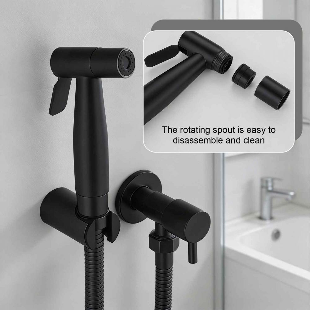 Ensemble Pulvérisateur WC en Acier Inox 304 – Douchette Hygiène Intime, Jet Pressurisé pour Salle de Bain - 9