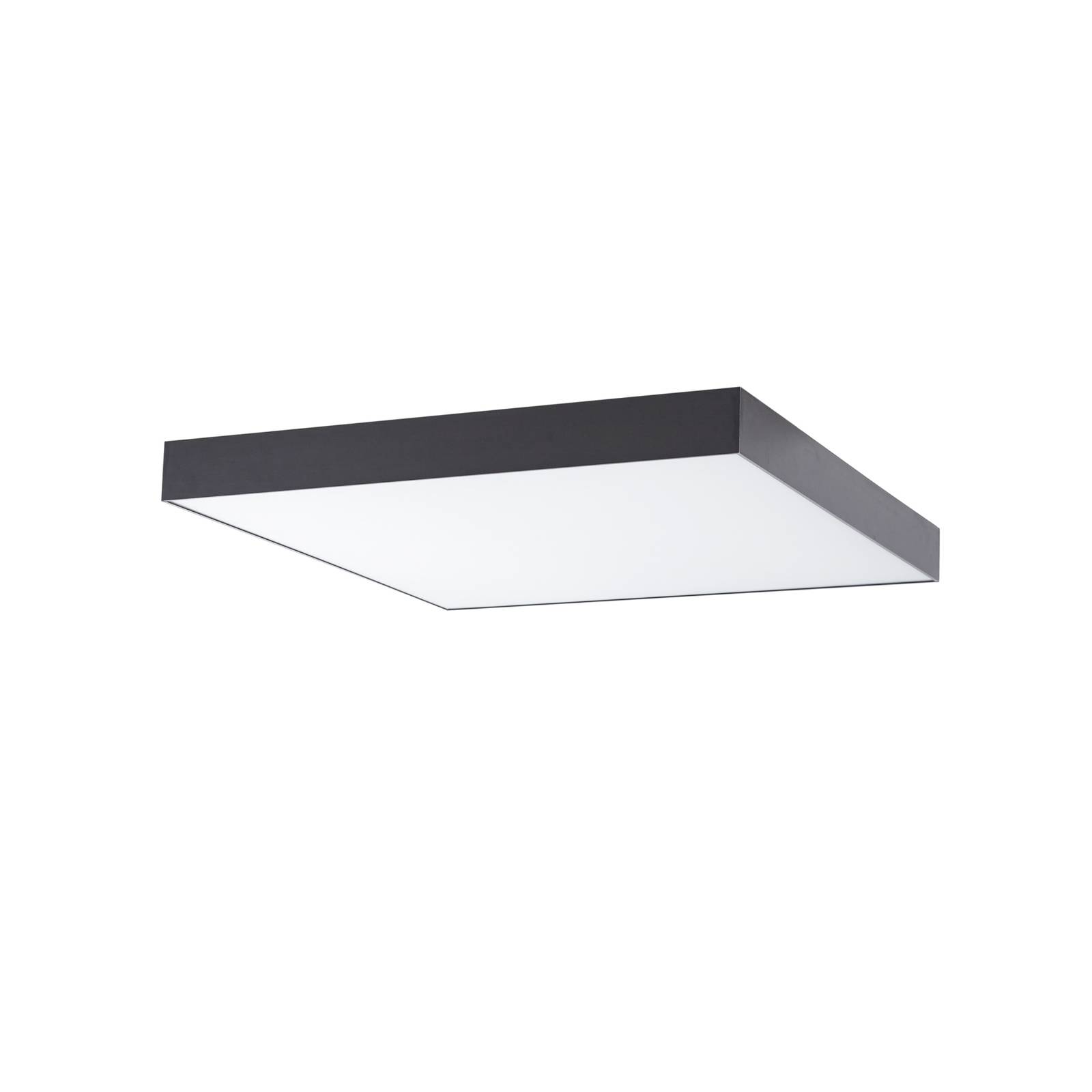 Projecteur de Plafond géométrique à LED et Spots orientables Blanc-Noir Mat 1 Flamme Blanche