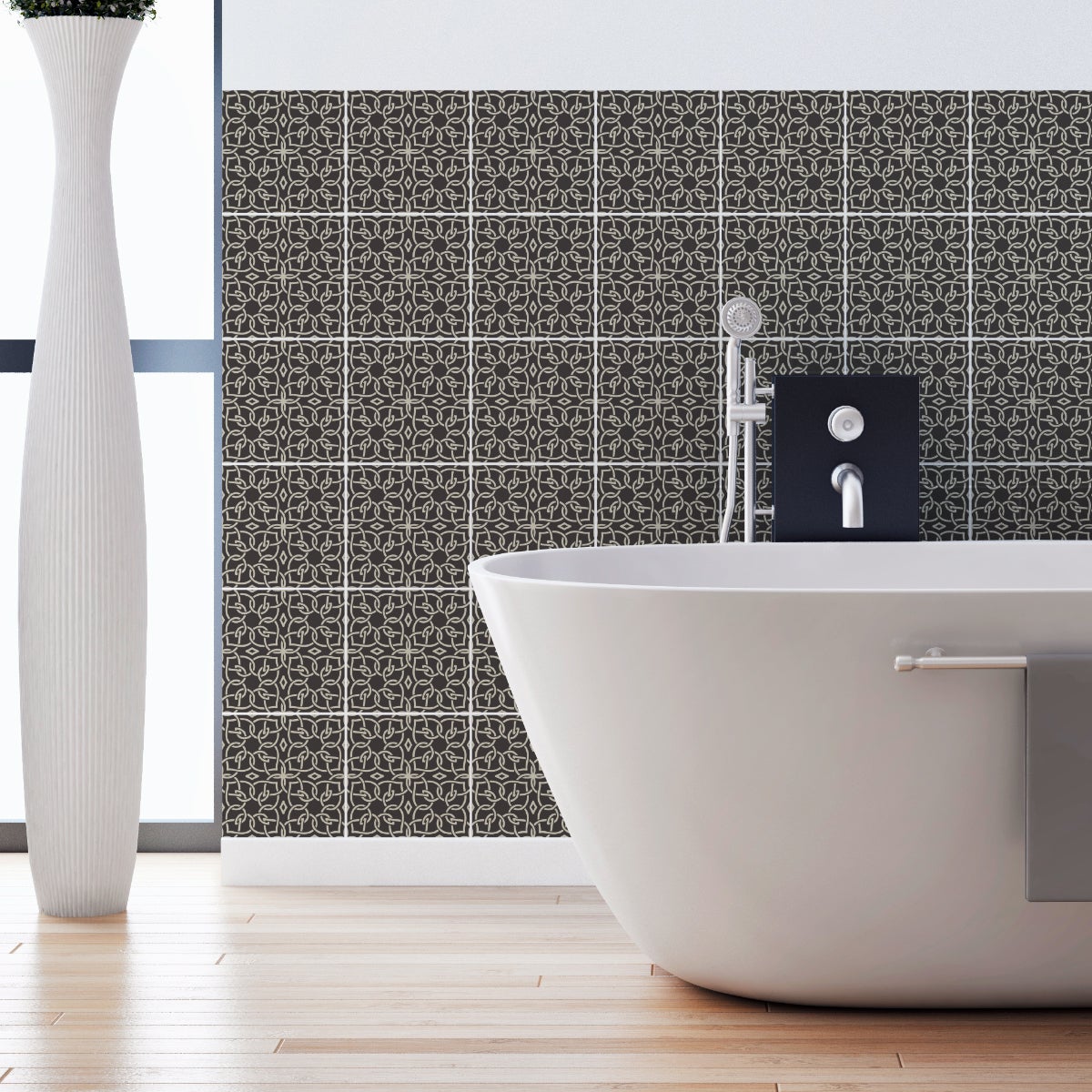 Sticker Mural Carrelage adhésif Cuisine Salle de Bain - 9 STICKERS ...