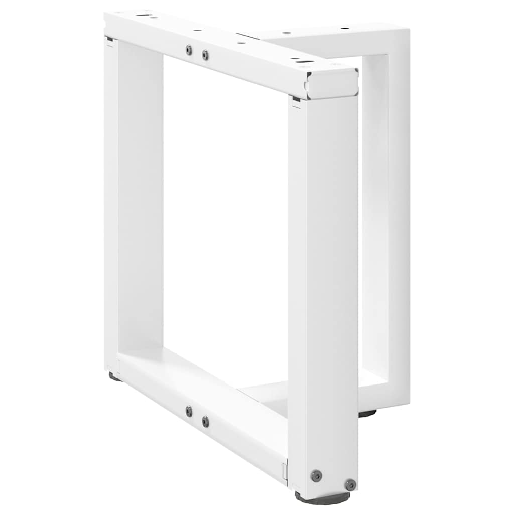 Pernas de mesa de centro em forma de T?2 peças de aço branco - COMFORTXL - 4