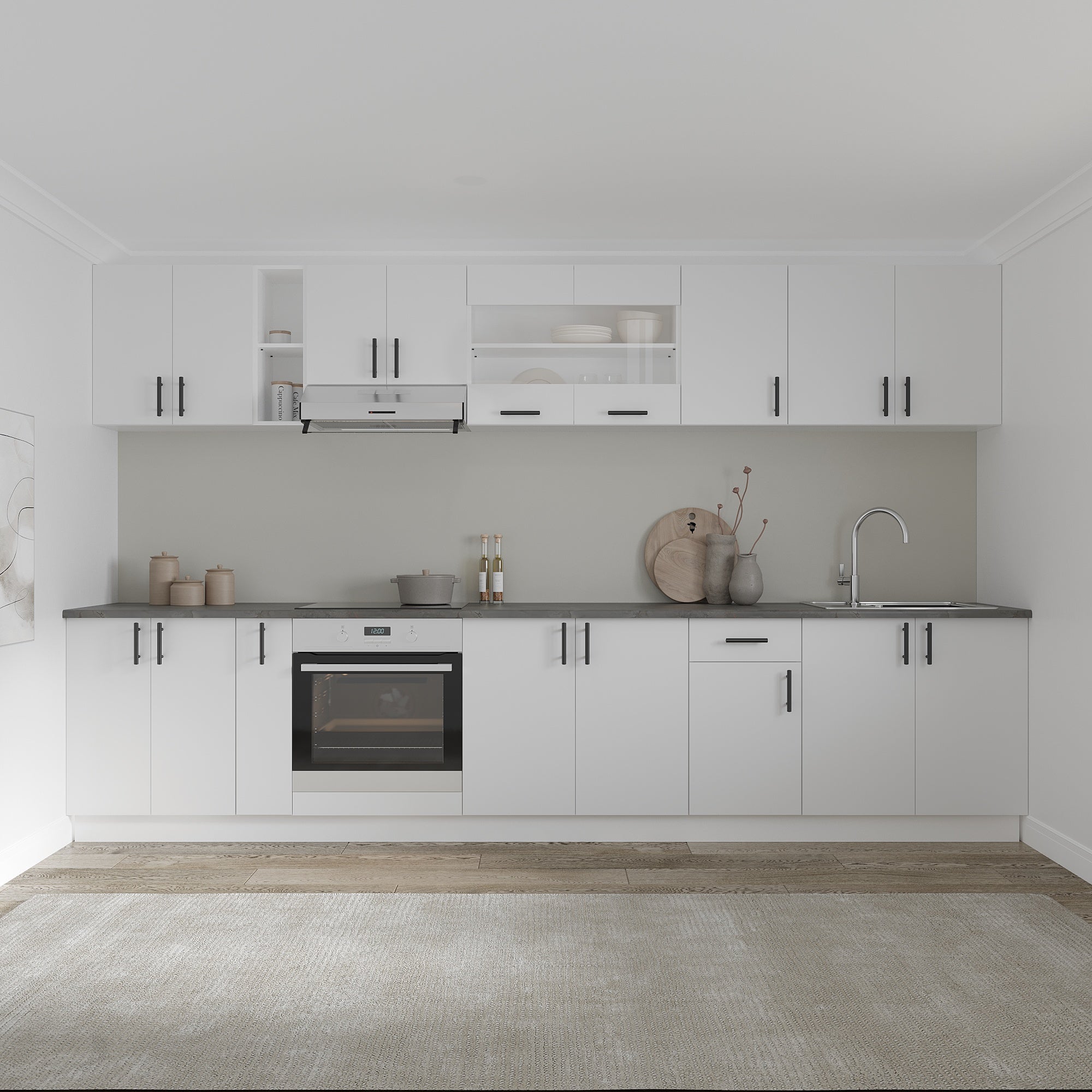 Karo haaus tapa de desagüe, 2 puertas, Blanco, 80 x 50 x 80 cm - 6