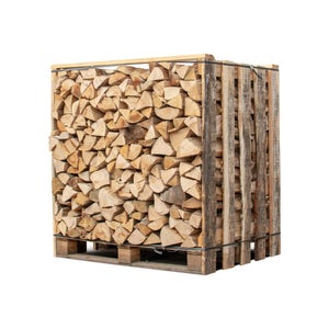 Bois De Chauffage Français Mélange Feuillus Durs 50 Cm – 28 Kg – Prêt à Brûler Pour Cheminée, Poêle & Four à Bois