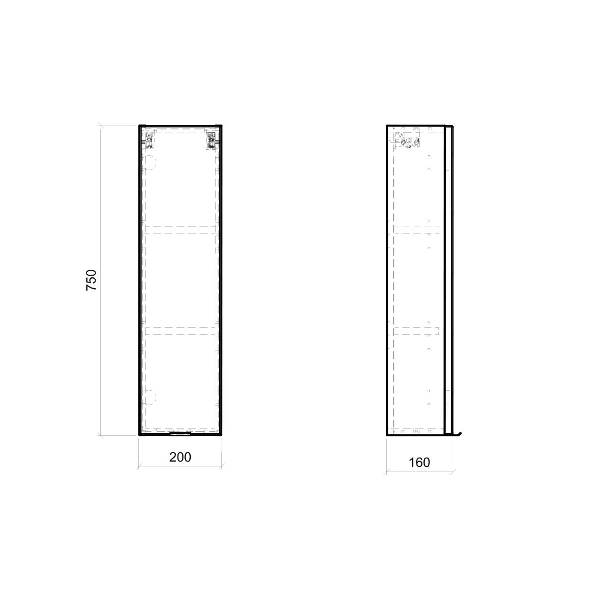 Szafka Comad łazienkowa CAPRI 830 20 cm dąb - 4