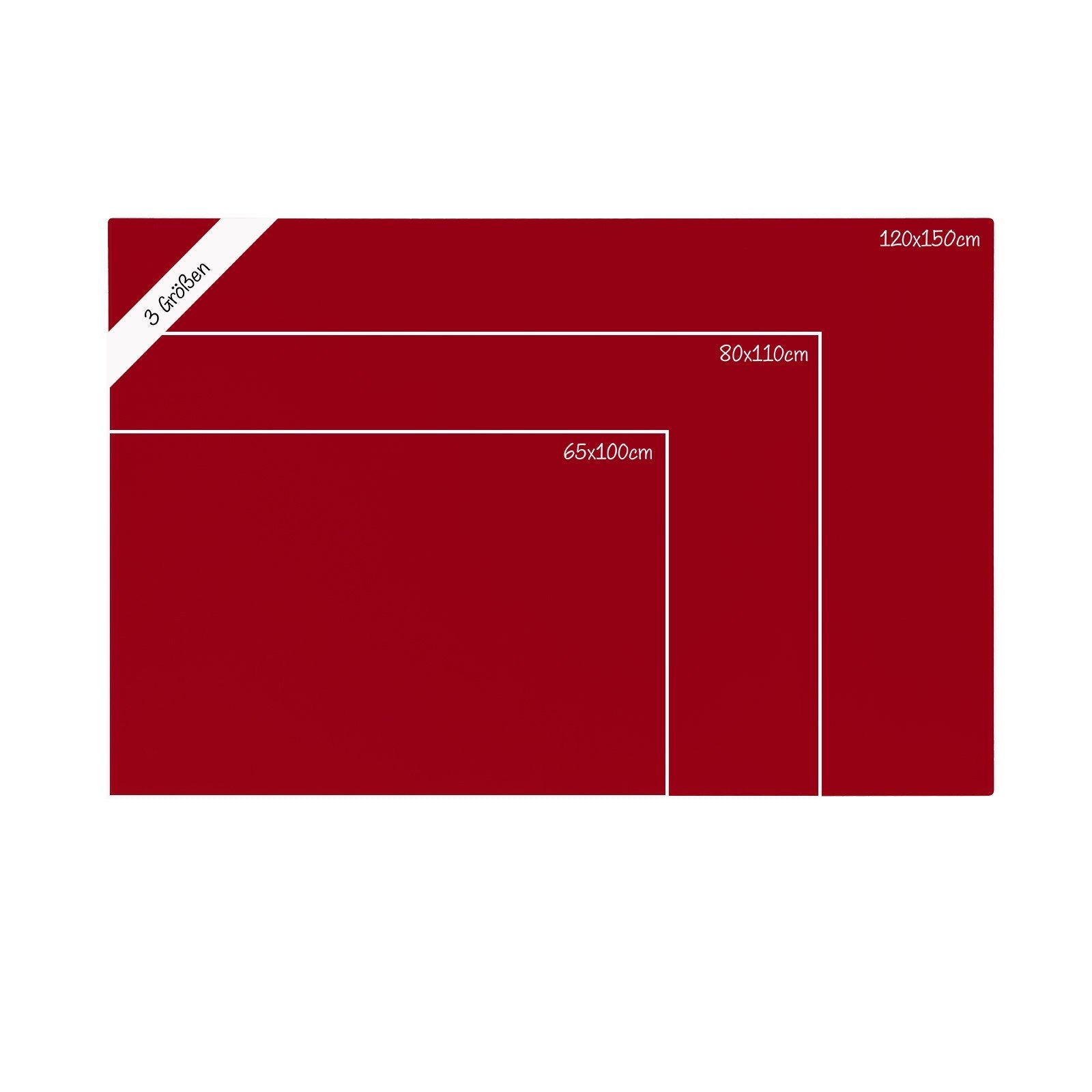 Tableau magnétique en verre Rouge 65 x 100 cm - 3
