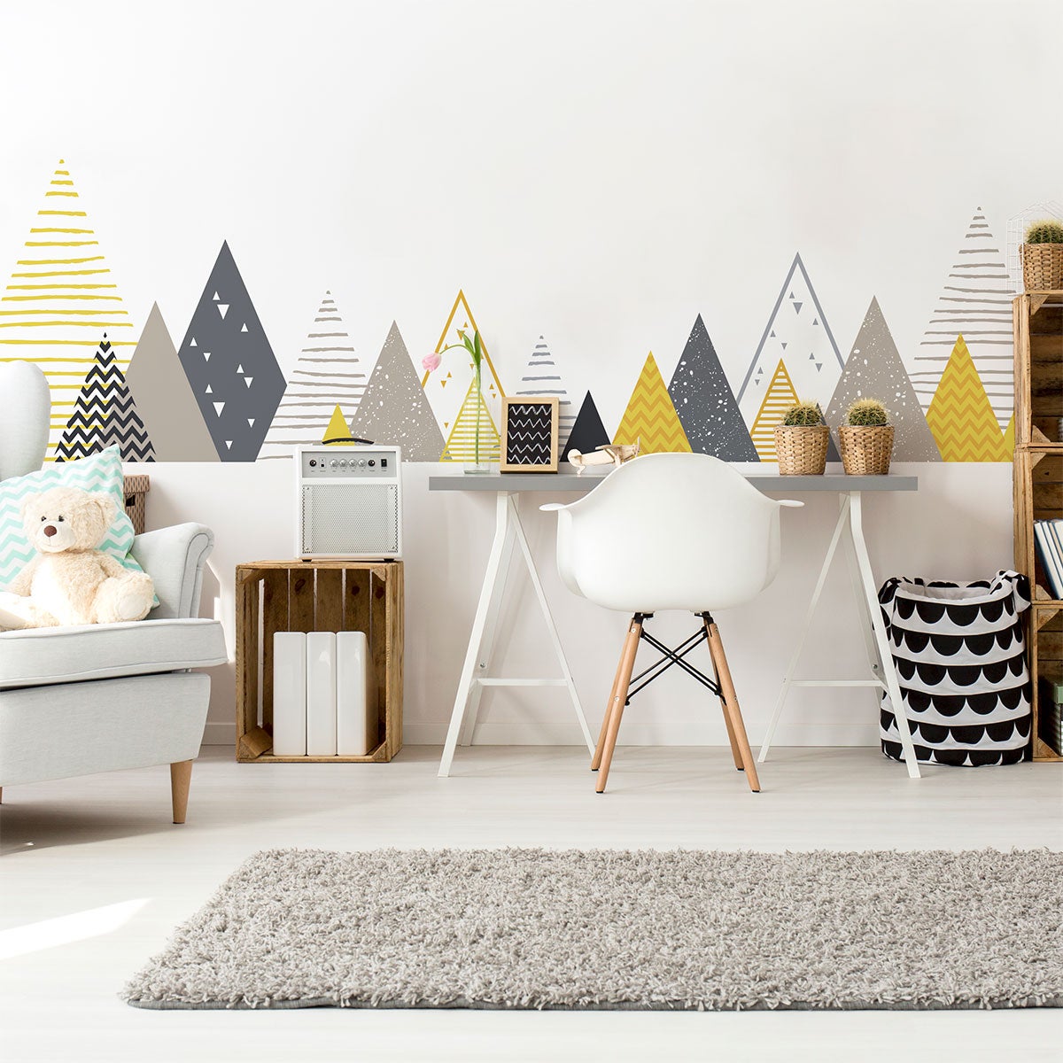 Adesivo bambino di montagna scandinavo avanka - Sticker adesivo - adesivi murali - 120x200cm - 7