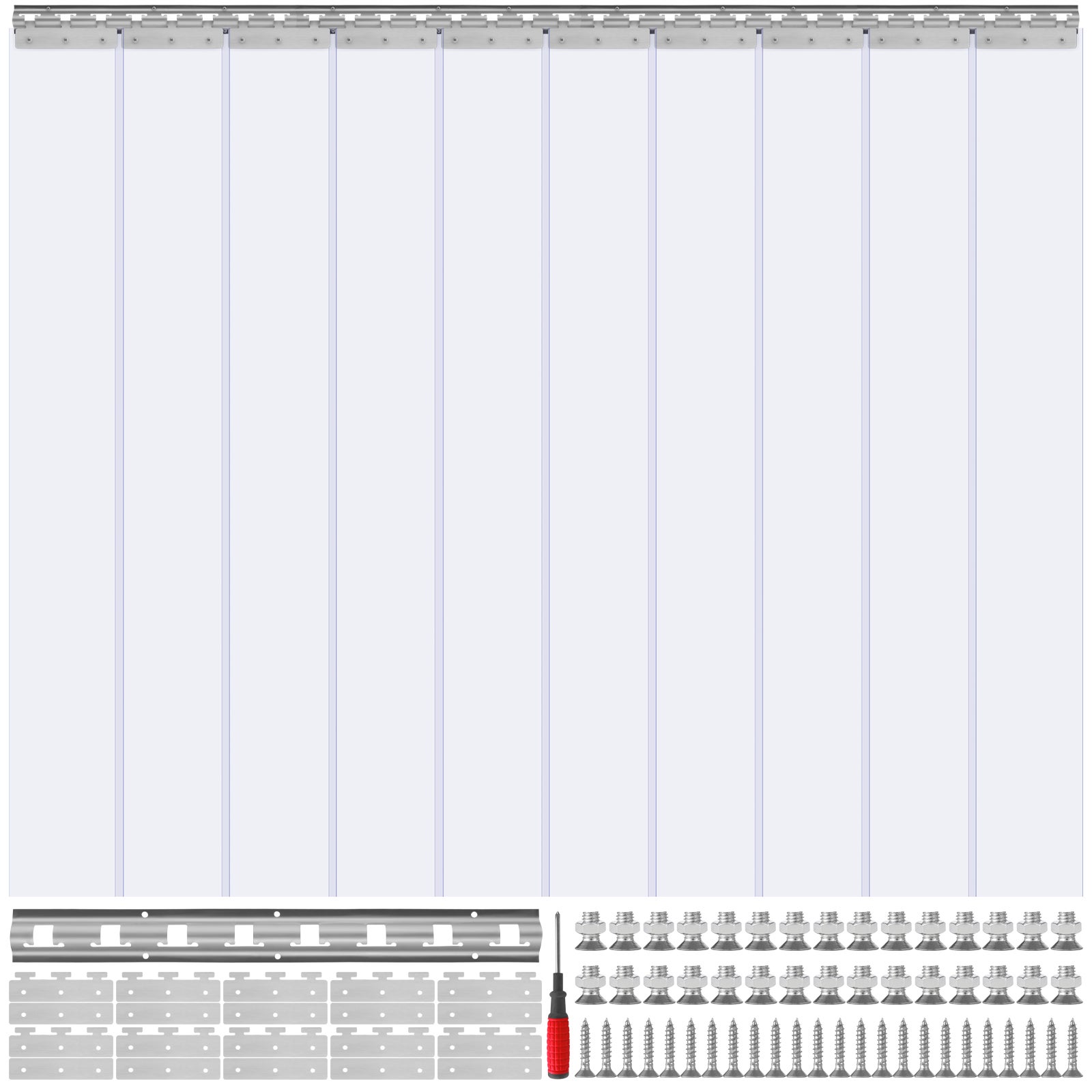 Porta A Strisce Per Tende Da Congelatore In Plastica - UNA Plastica
