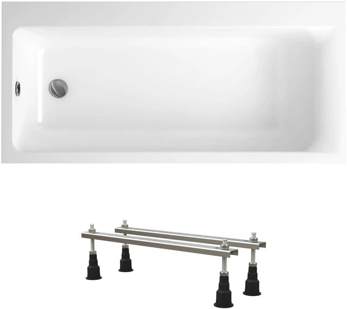 Wanna akrylowa Helmken Seraphina 170x80 lewa z akrylu lanego, ze wzmocnionym korpusem + Nóżki / 3512170LZ