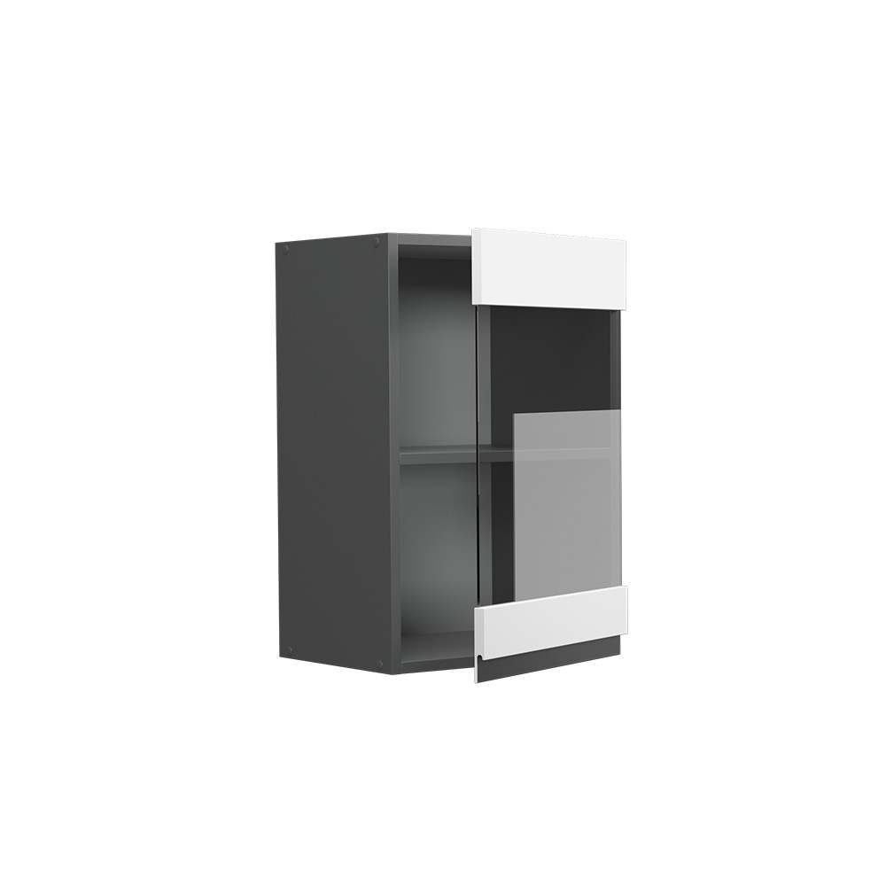 Vicco Armoire en verre R-Line, Blanc, 40cm J-Shape - 4