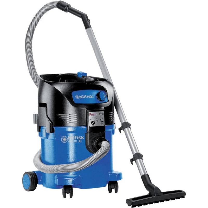 Nilfisk-Alto 107413590 Attix 30-01 Aspirapolvere bagnato e secco, blu, 230 V, 1500W