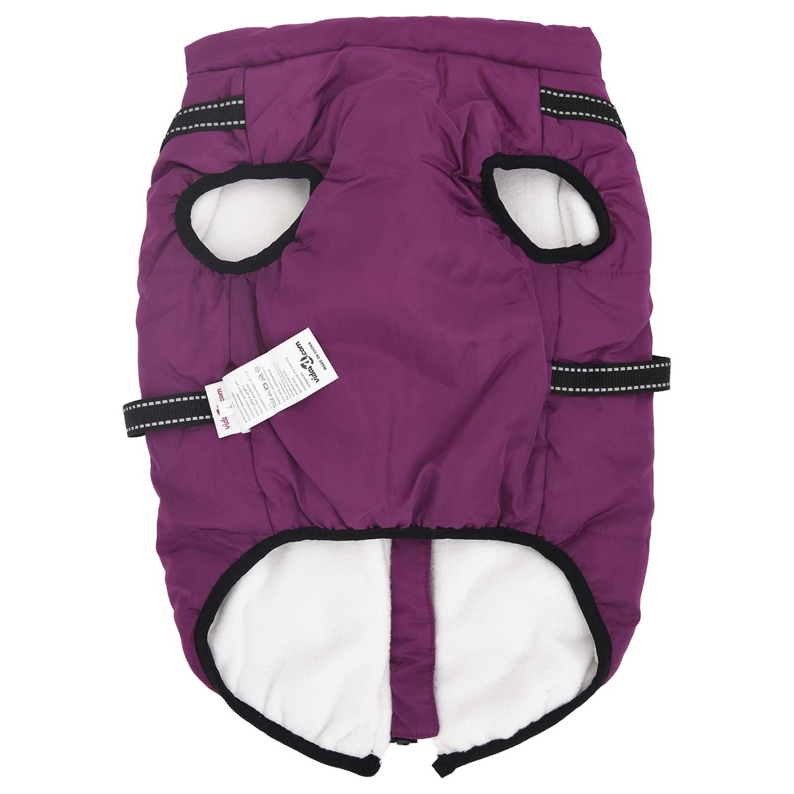 Abrigo para Perros Morado L44 Vellón y poliéster vidaXL - 5