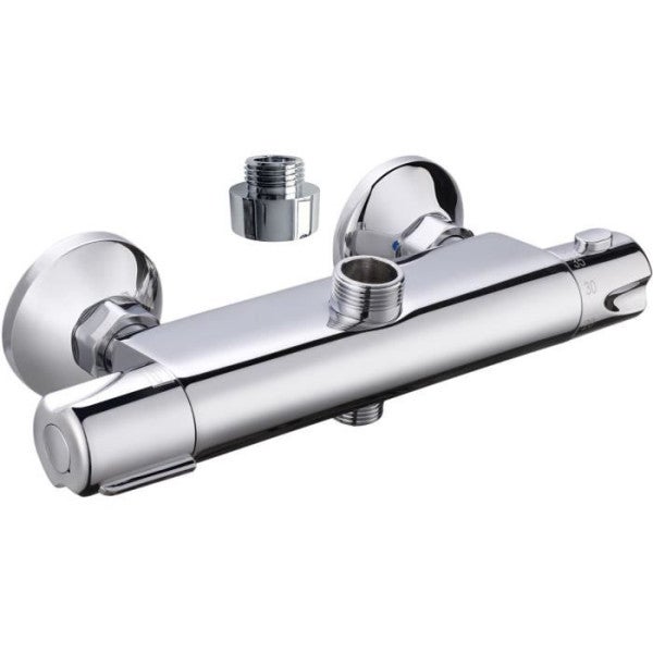 ROUSSEAU Mitigeur Douche Chromé-Blanc MILK