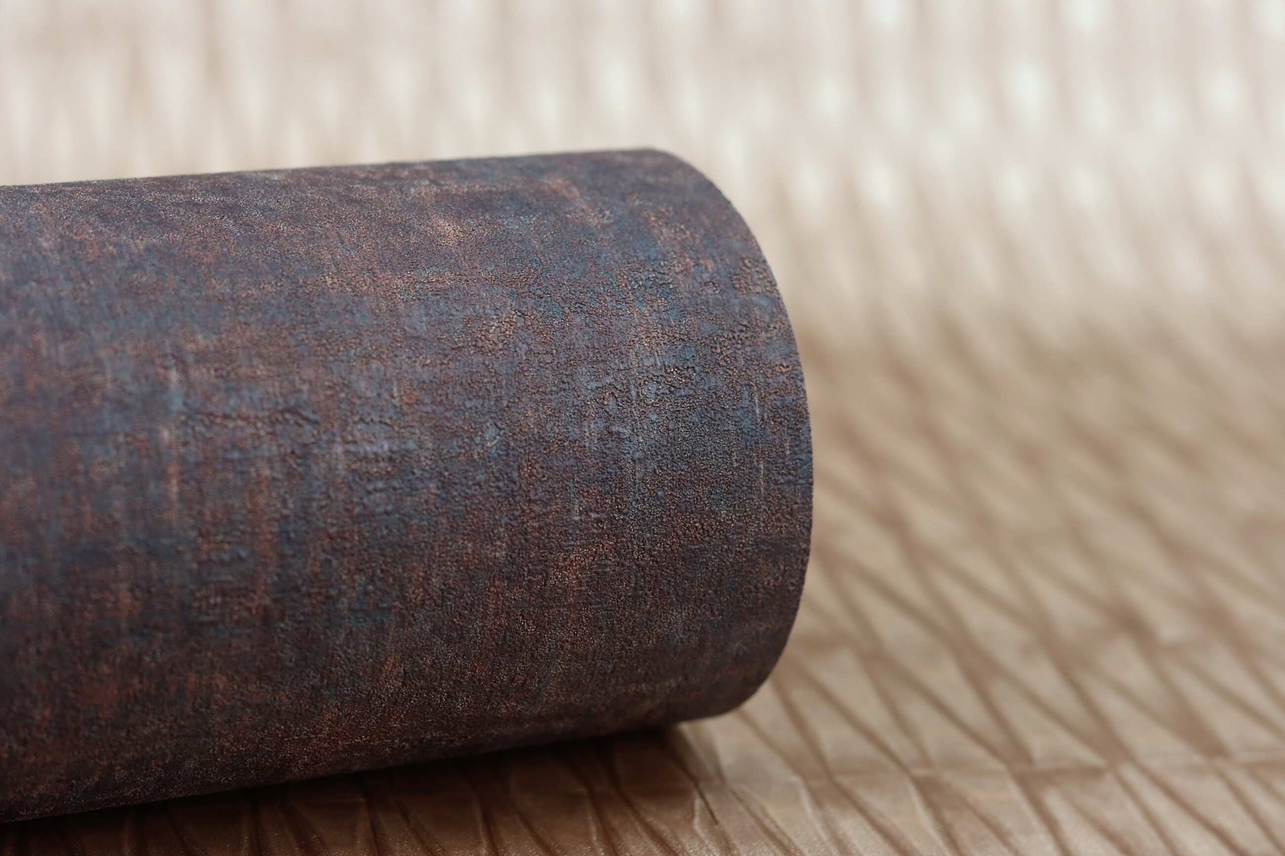 Carta da parati Rasch 428445 - Carta da parati in tessuto non tessuto marrone in stile factory - 7