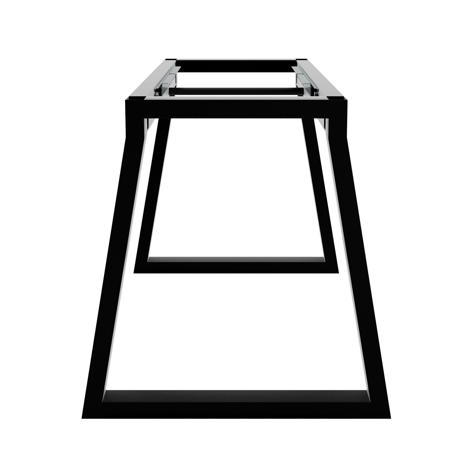 MetaloPro Nemesis Split - Pied de table extensible trapèze, stable, parfait pour table à manger, salon ou cuisine, avec cadre en métal durable - 2