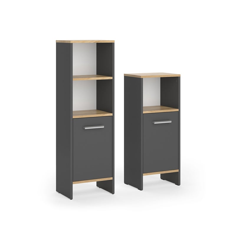 Zestaw mebli łazienkowych Vicco Karli, antracyt, 2 szt.