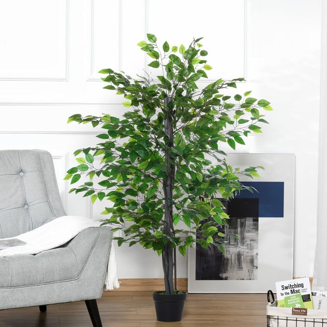 vidaXL Albero di bambù artificiale 1095 foglie 150 cm Verde vidaXL Albero di bambù artificiale 1095 foglie 150 cm Verde