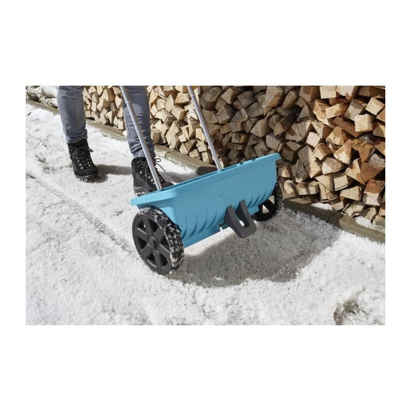 Distribuidor de fertilizantes GARDENA L sobre rodas – Capacidade 12,5 L – Área de superfície máx. 400 m² – Largura de distribuição 0,45 m (432-20) - 3