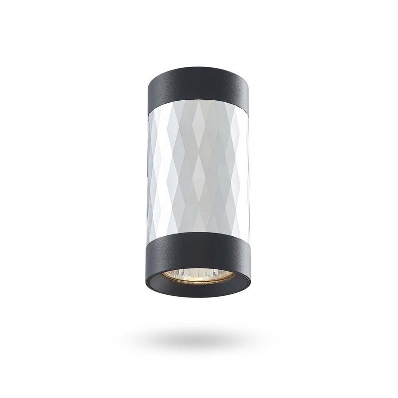 Reflektor sufitowy spot natynkowy Trevor okrągły srebrny 1xGU10x30W wym: 12 x 6 x 6 cm aluminium Videx