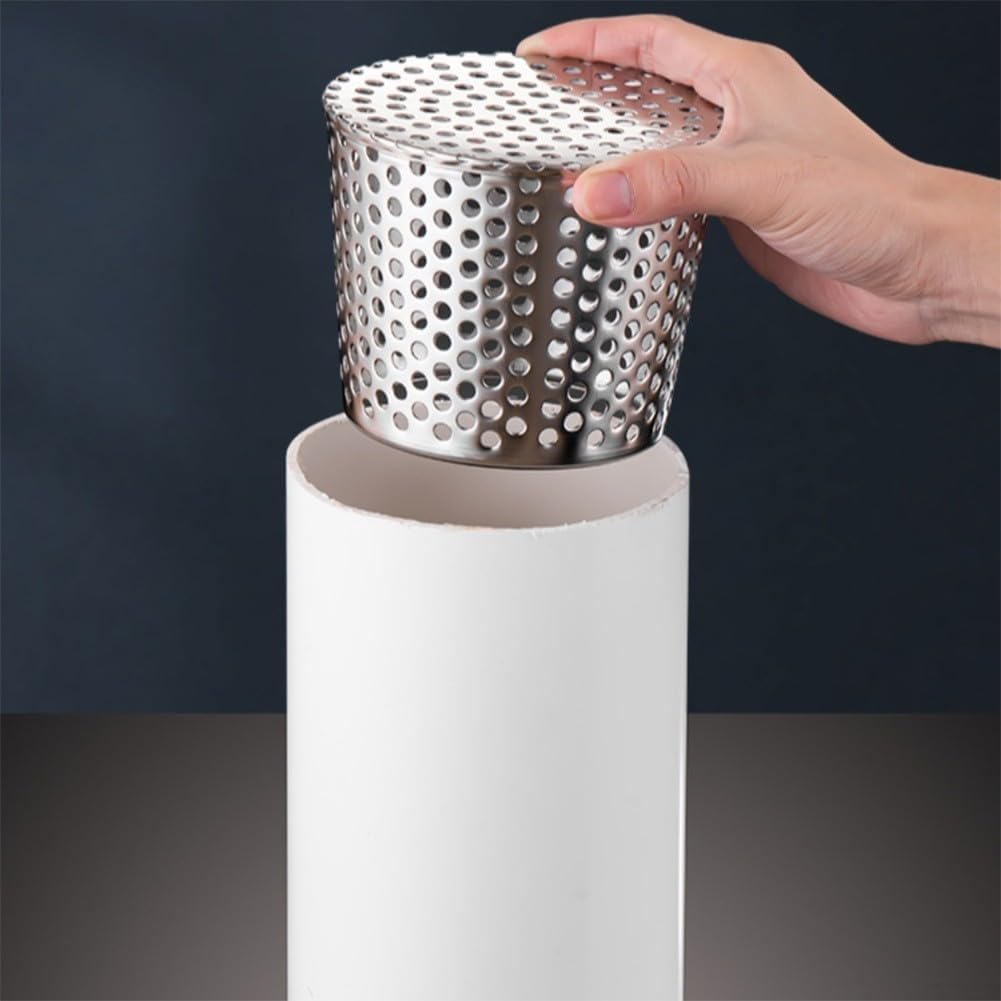 Siphon De Sol Rond En Acier Inoxydable - Anti-Odeurs, Drainage Rapide, Noyau D'Eau 12 Cm, Pour Salle De Bain, Cuisine - 10