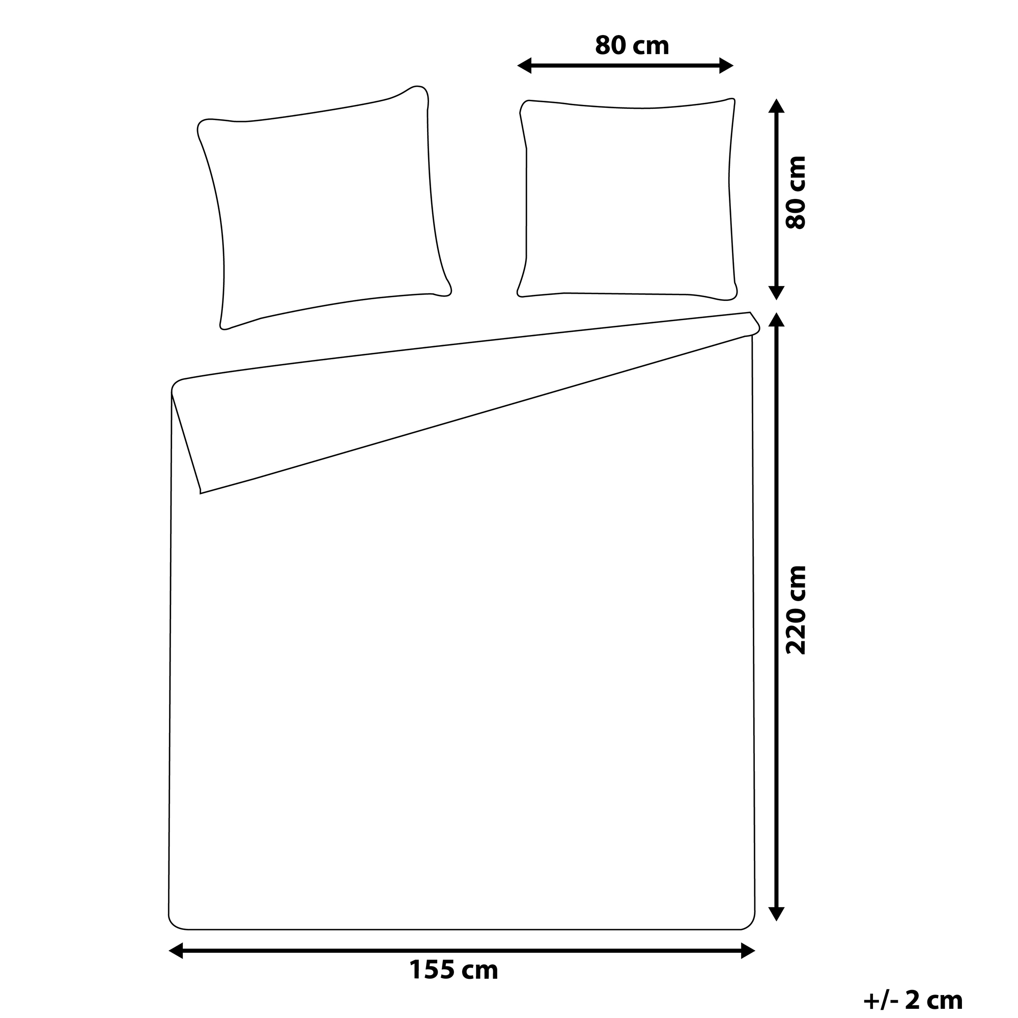 Set Copripiumino GREENWOOD Raso di Cotone 155 x 220 cm Verde - 3