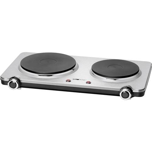 Clatronic DKP 3668 E Nero.Acciaio inox Piano cottura sigillato 2 zone