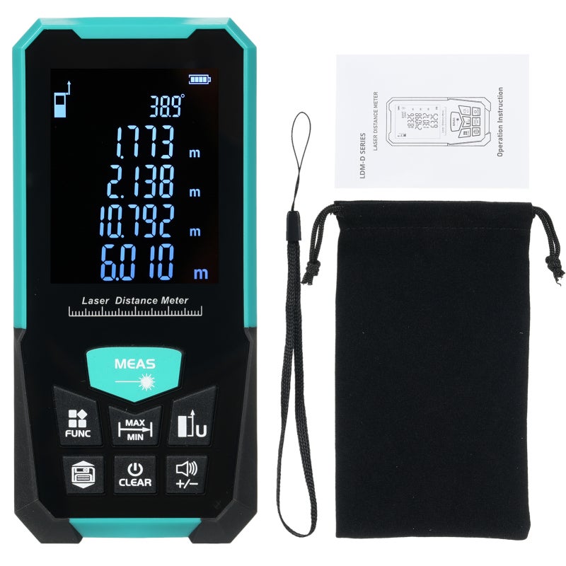 Télémètre Laser Numérique 120 Mètres – X6-LM100 – Mesure Précise Sans Prise De Tête