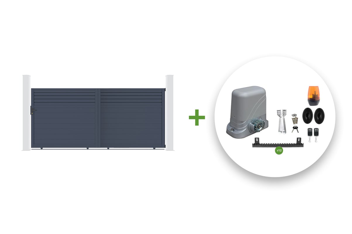 Brama przesuwna elektryczna 4m CARPATIA 400C180 + napęd TANKER C600