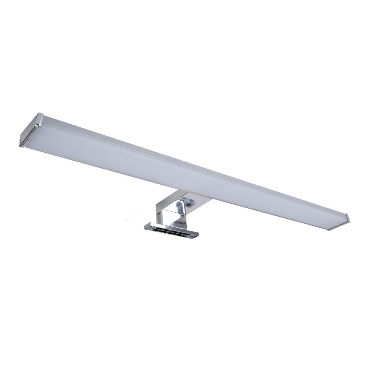 Kinkiet ścienny Elba chromowany biały LED 12W 4000K 1350lm nad lustro wym: 4,4 x 60 x 11,2 cm aluminium IP44 Polux