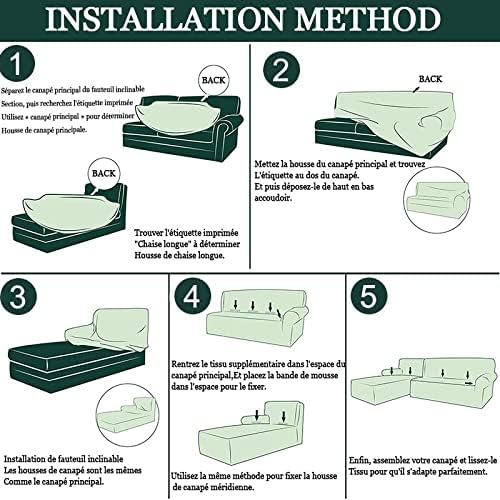 Copridivano angolare grigio (190-230 cm) - 2