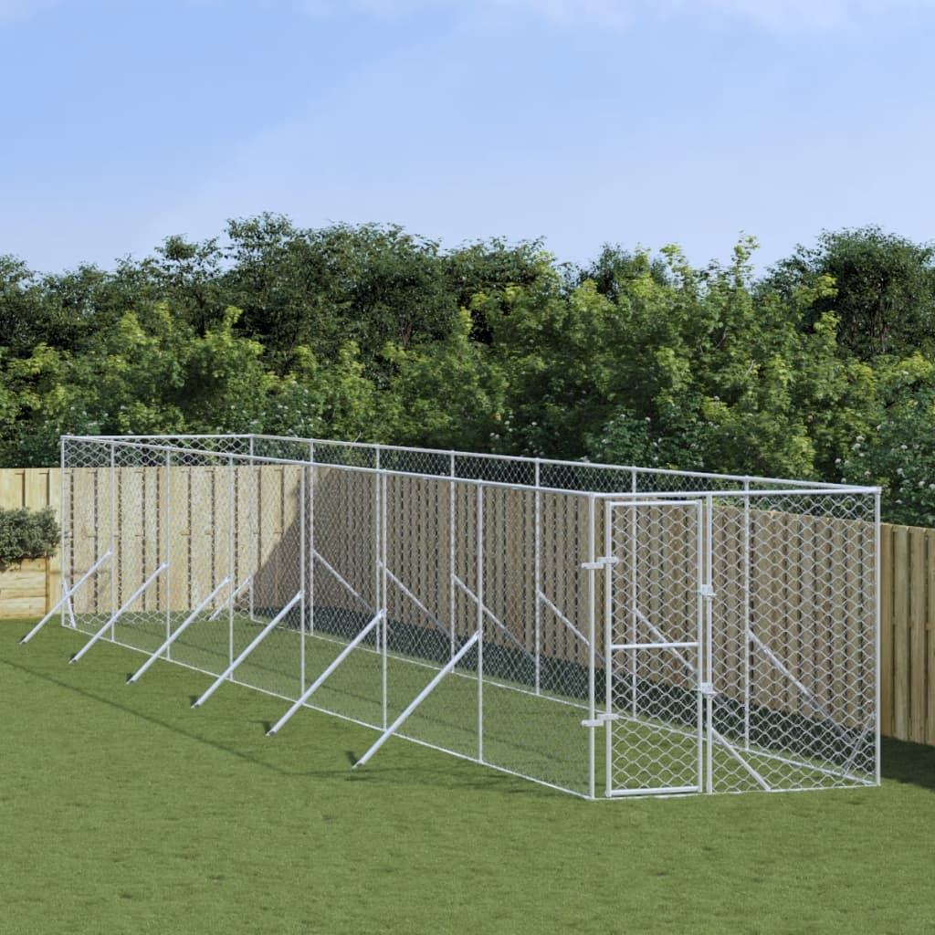 Kojec zewnętrzny dla psa, 2x14x2 m, stal galwanizowana vidaXL