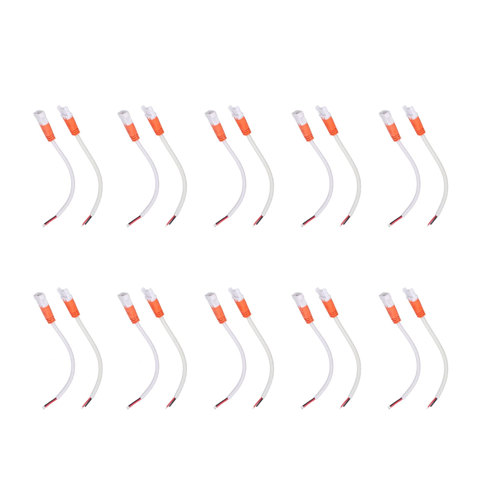 Złącze taśmy LED 16AWG 2-pinowe z szybkozłączką, przenośny zestaw kabli z męskim i żeńskim złączem ułatwiający instalację