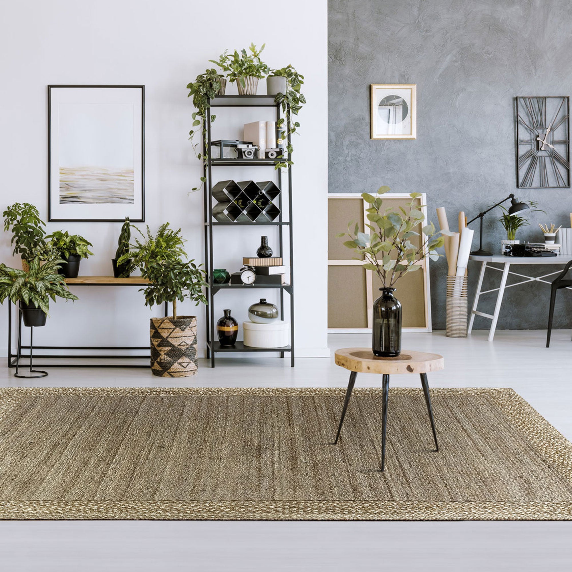 HAMID - Tapis de Jute Luque naturel 400x300cm - 9