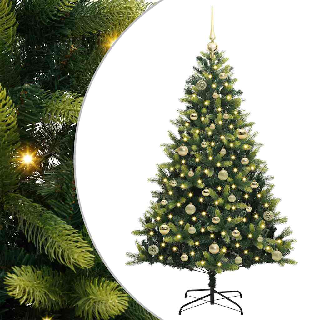 Sztuczna skandynawska choinka z zawiasami 150 LED 150 cm