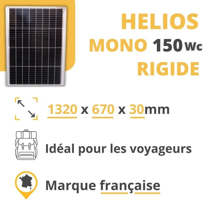 Kit Solaire Rigide 150W + Batterie - Camping Car / Tiny House - 2