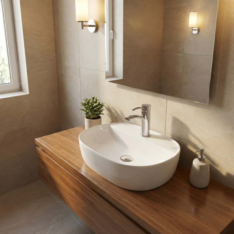 Swiss Aqua Technologies Vasque à poser Infinitio 60 x 40 x 12,5 cm sans trop-plein, blanc (SATINF6040) - 3