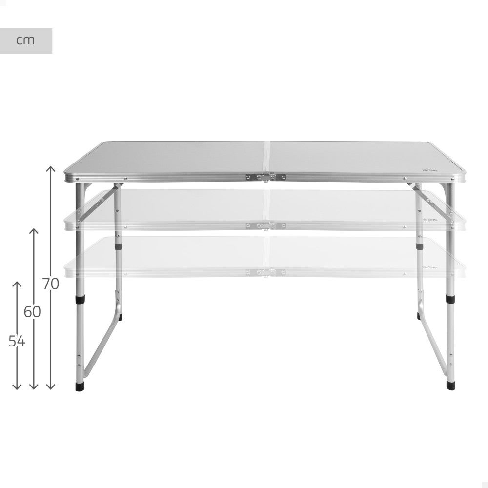 Table de jardin extensible rectangulaire Gris - 3