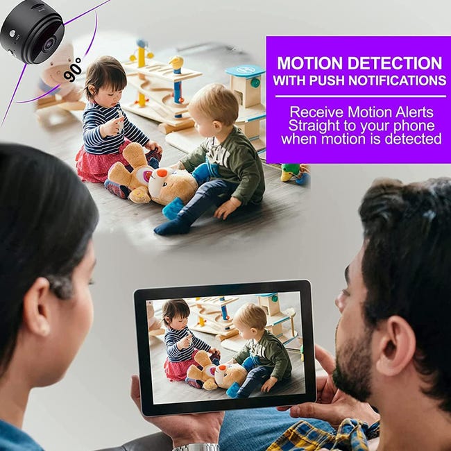 Mini telecamera portatile HD 1080P con visione notturna e rilevamento del movimento Piccola telecamera di sicurezza per interni ed esterni Supporto Mini telecamera portatile HD 1080P con visione notturna e rilevamento del movimento Piccola telecamera di sicurezza per interni ed esterni Supporto