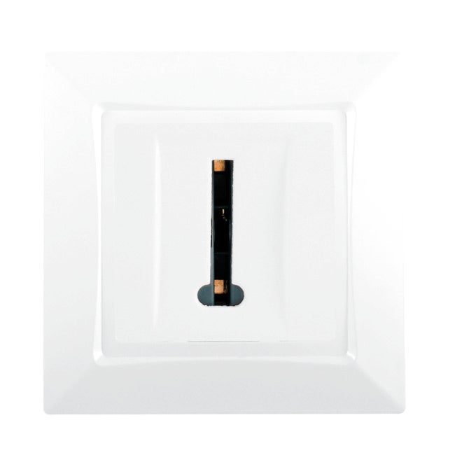 Prise téléphone RJ45 vis + griffes - Blanc - Diwone - Zenitech | Leroy