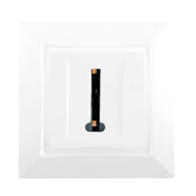 Prise téléphone RJ45 vis + griffes - Blanc - Diwone - Zenitech | Leroy Prise téléphone RJ45 vis + griffes - Blanc - Diwone - Zenitech | Leroy