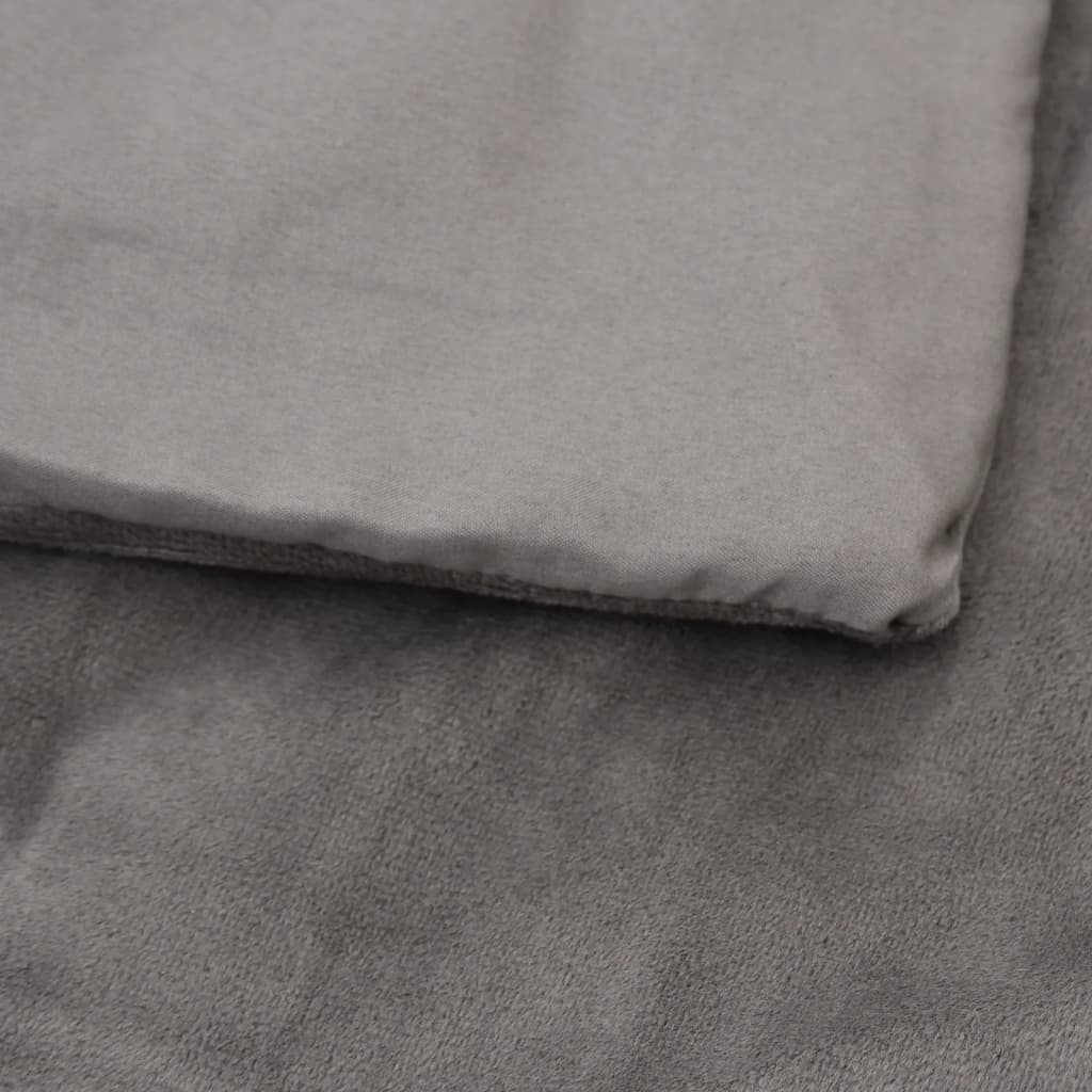 Couverture lestée avec housse Gris 200x200 cm 13 kg Tissu - 4
