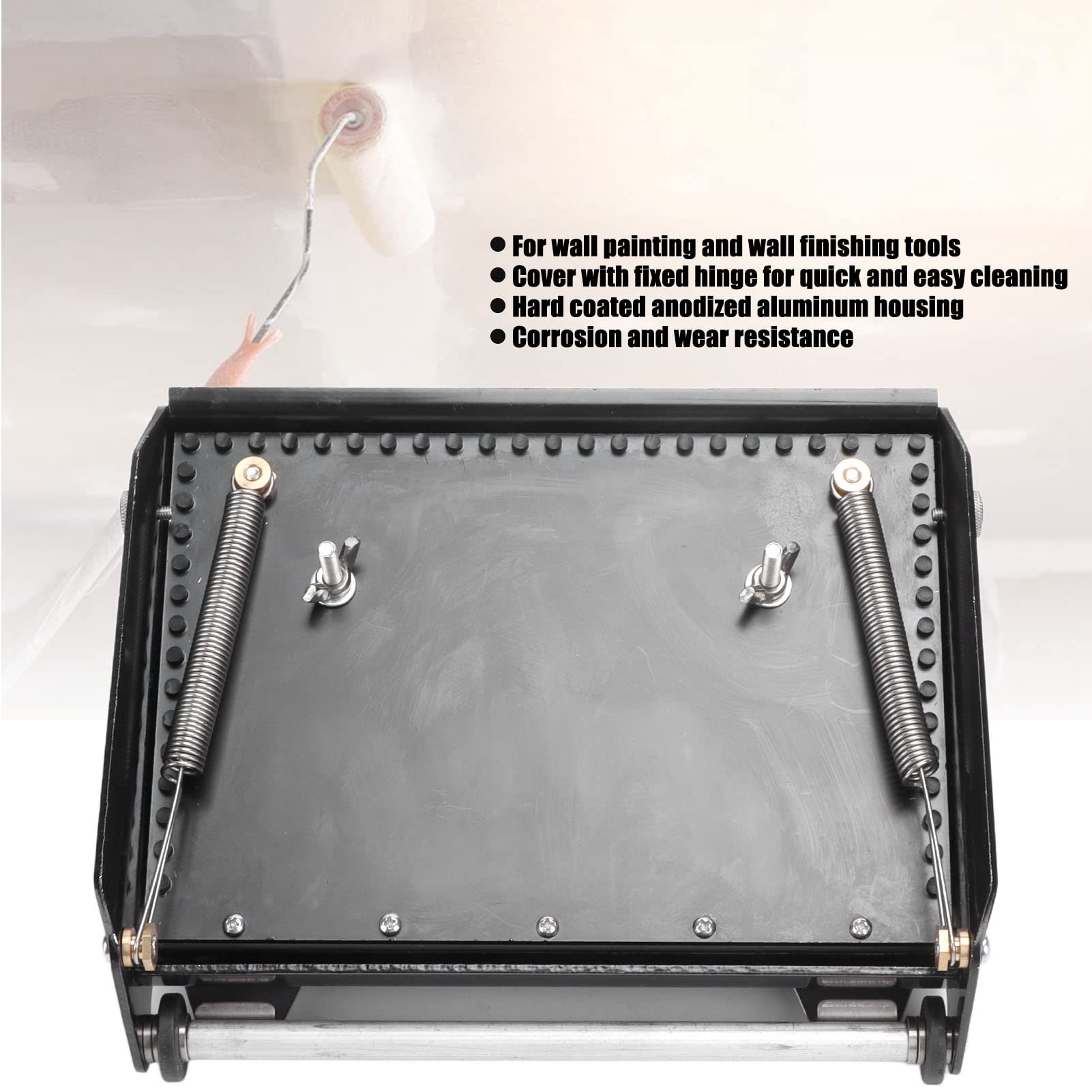Boîte de finition pour plaques de plâtre, grattoir à poudre pour plâtre et grattage des murs, boîte plate (Moselotangts - 2