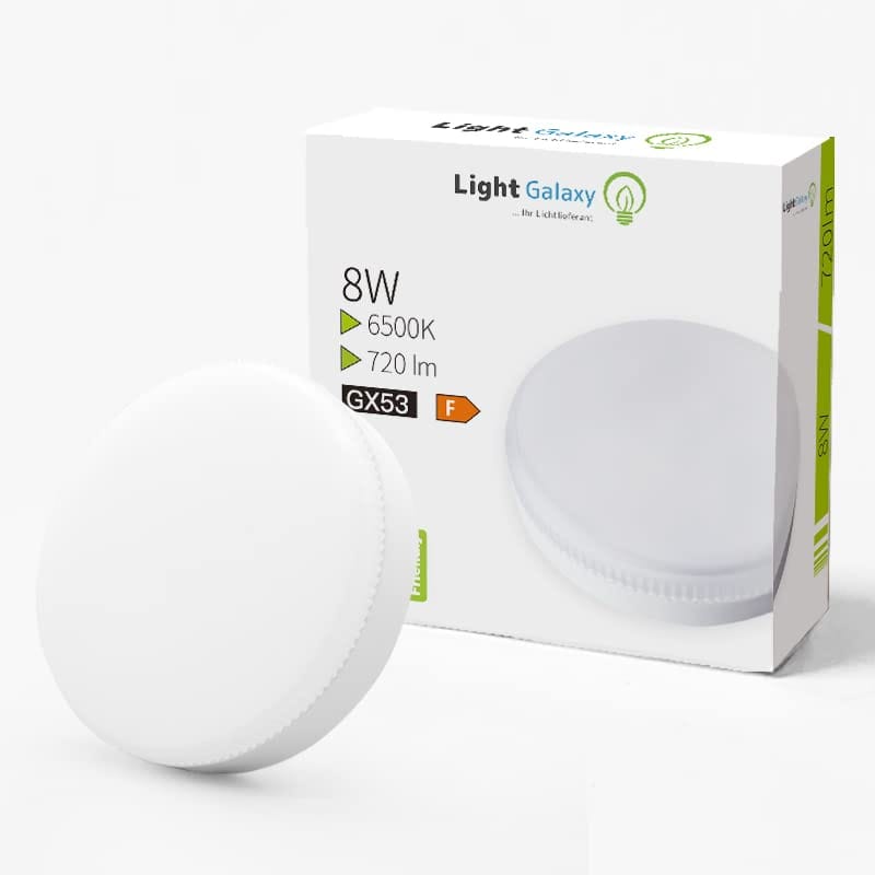 Lampadina a LED GX53, 8 W, luce bianca calda, GX53, non Lampadina a LED GX53, 8 W, luce bianca calda, GX53, non